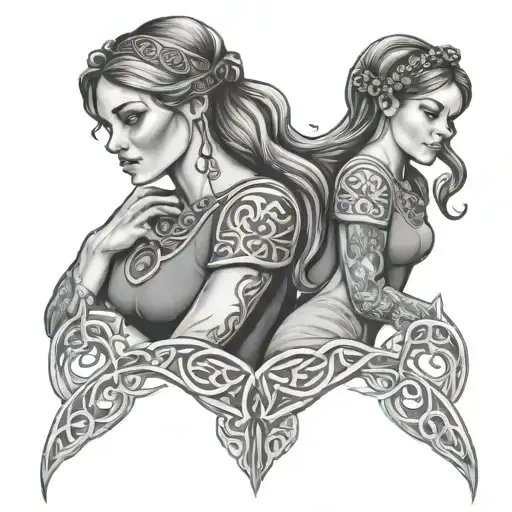 Celtic Mom And Daughter