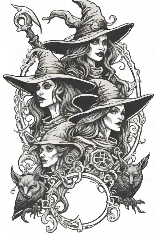 Witch And 2 Warlocks