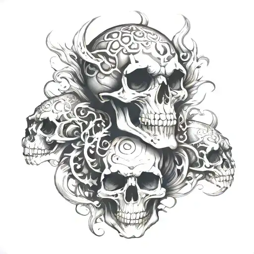 Smoke Skulls With A Dragon Wrapped