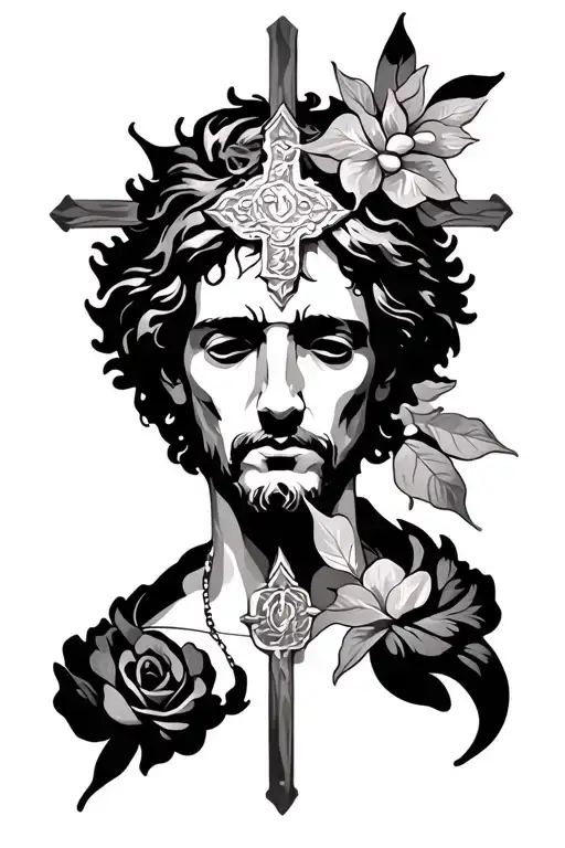 A Christian Tatoo Design Incorporating Elements