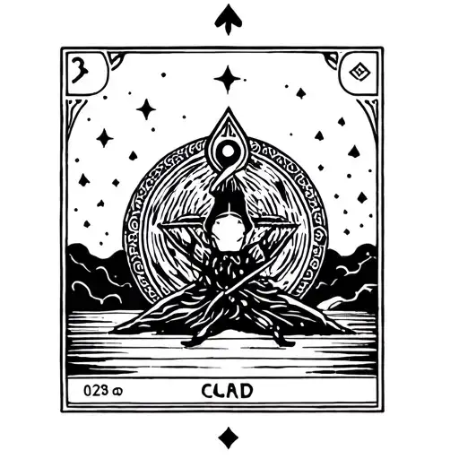 Minimalist Tarot Card