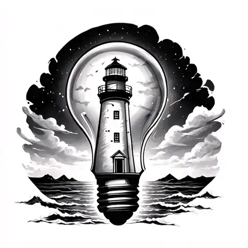 Lighthouse In A Lightbulb
