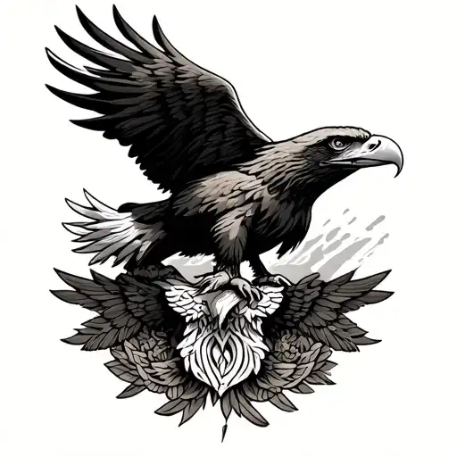 Eagle And American Traditional