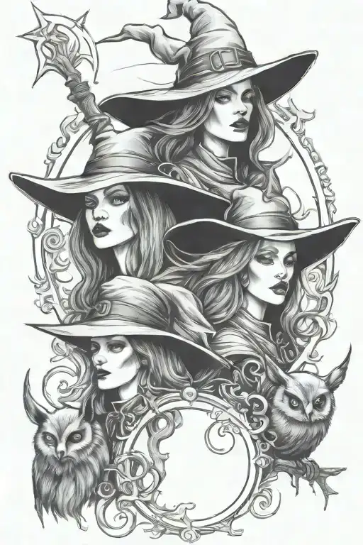 Witch And 2 Warlocks