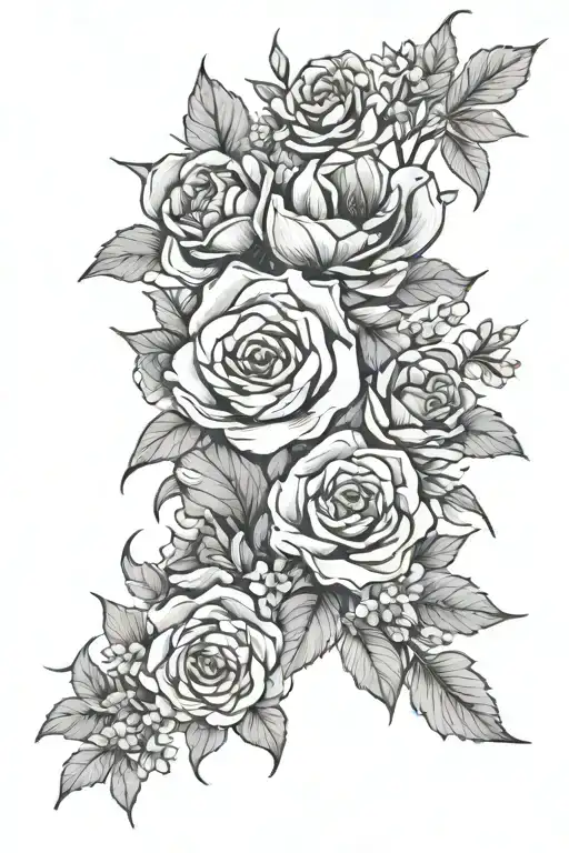 Smokey Floral With Flowers Wrapping