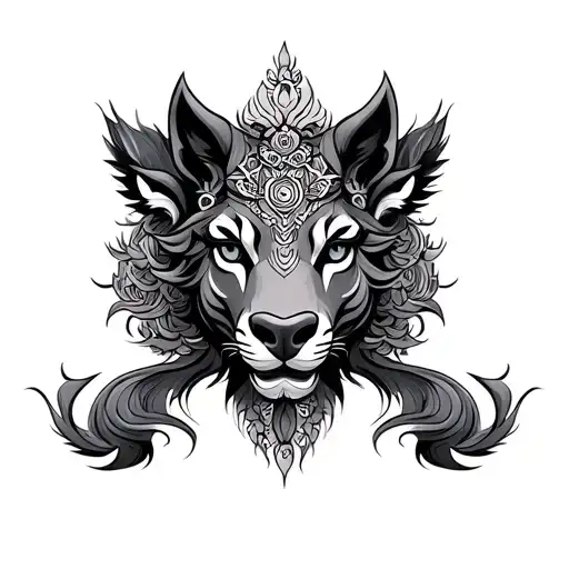 A Combination Of The 4 Sacred Animals Of Vietnam Country Wrapped