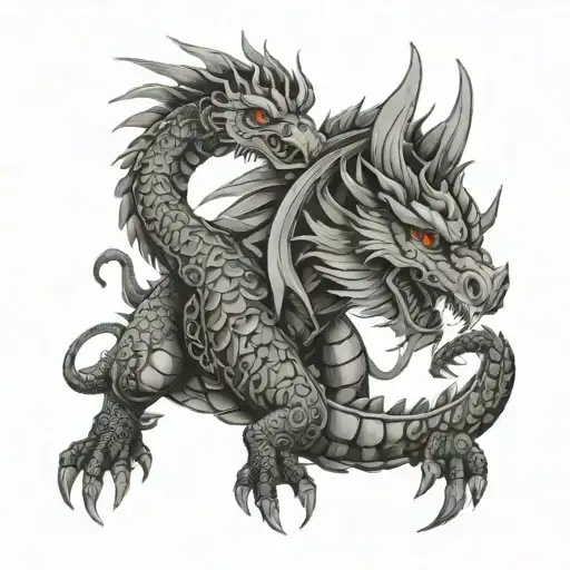 Quetzalcoatl And Pendragon Dragon