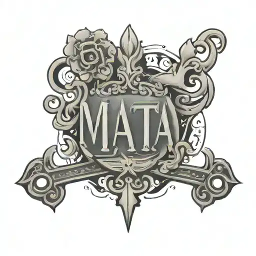 The Word Mata Written In A Form Of A Key