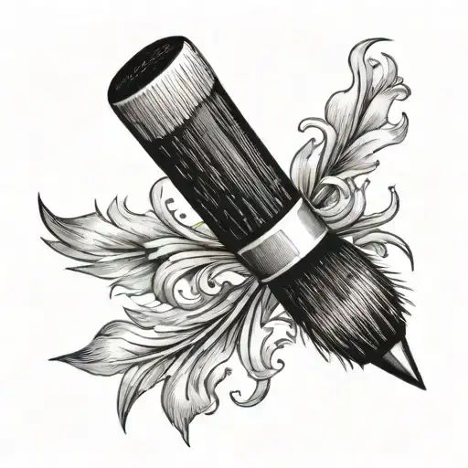 Black Paintbrush Strokes