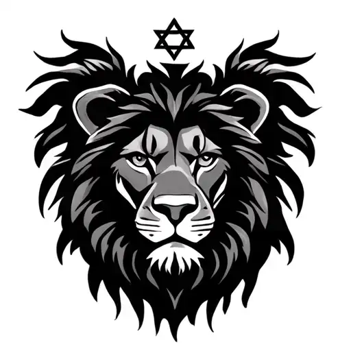 Lion With Jewish Star