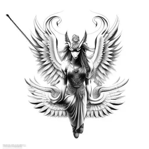 Greek Mythology Pegasus Black Long Wings