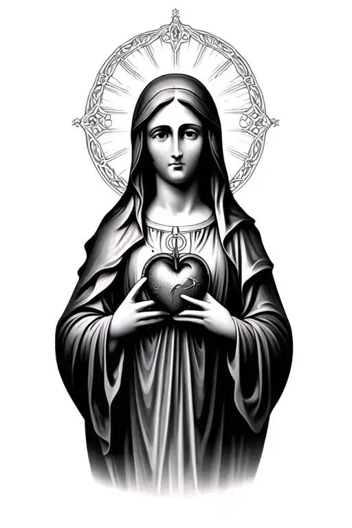 Virgin Mary Sacred Heart