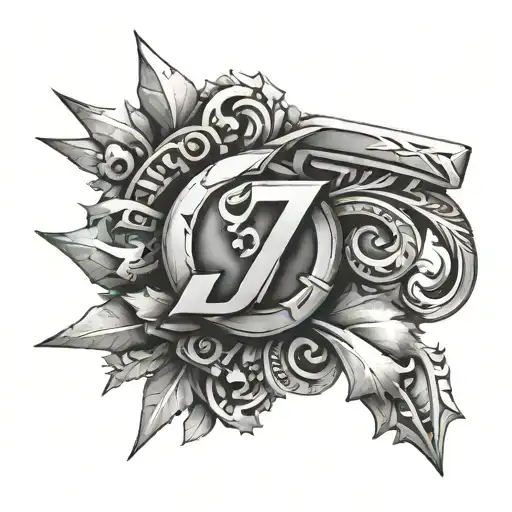 Easy 3D Roman Numeral 7