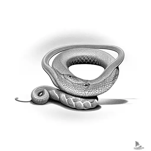 Pipe Laying Snake With Transgender Colors