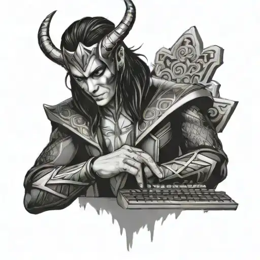 Loki Is Scamming With Computer Keyboard