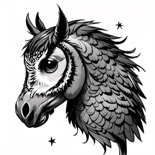 Nyx Night Horse Owl Stars