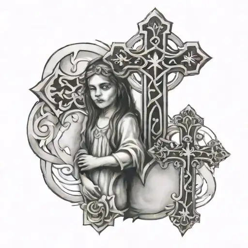 Brother And Sister Religious Cross