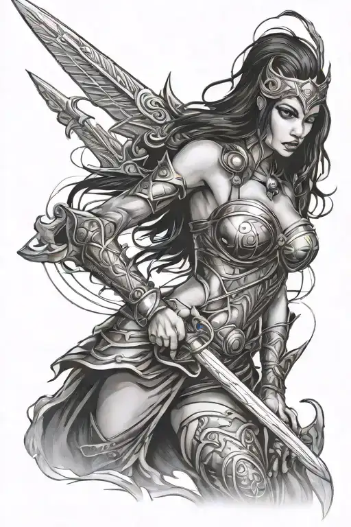 Sexy Warrior Woman