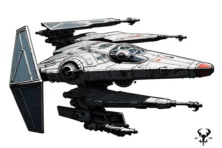 X Wing And Tie Fighter