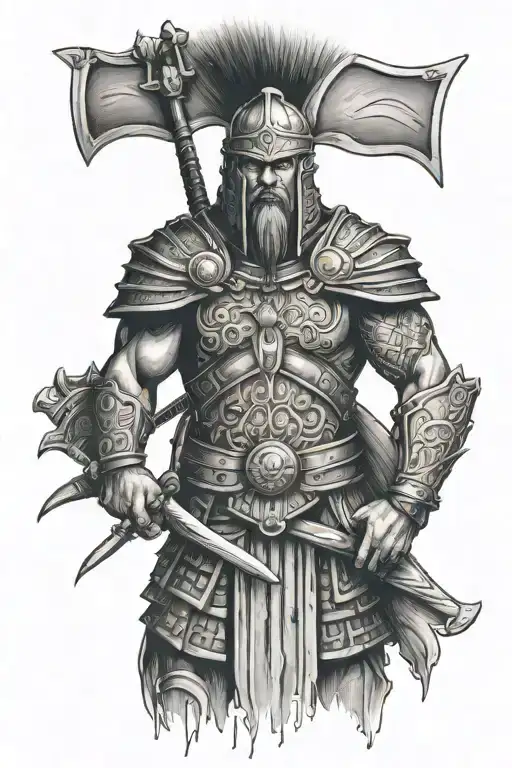 Warrior Standing Watch