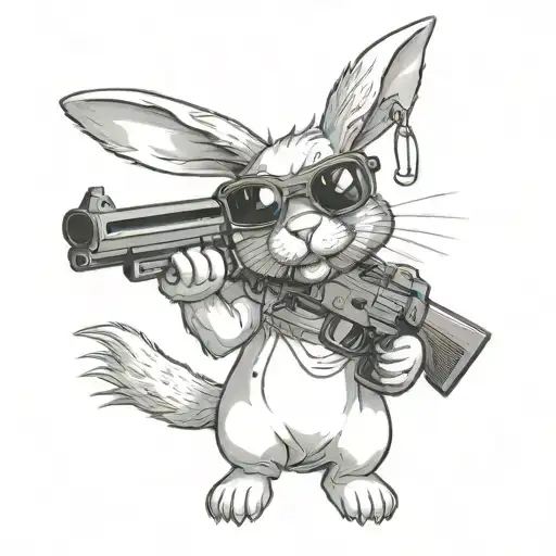 Gangsta Bunny With Guns