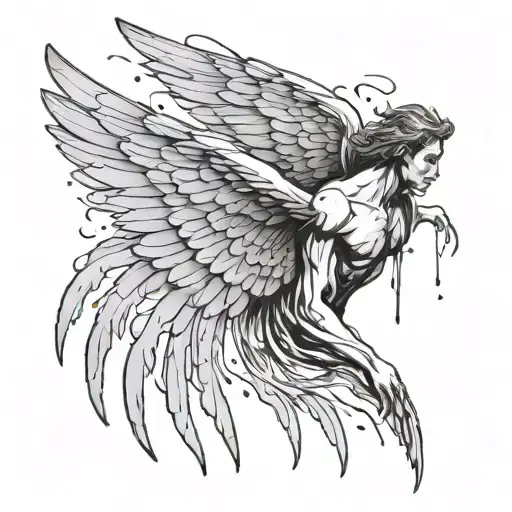 Icarus With Dripping Wings