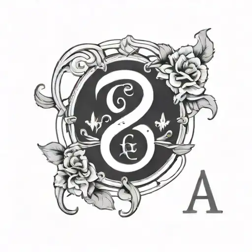 Gemini Zodiac Sign With The Letter A Minimalist