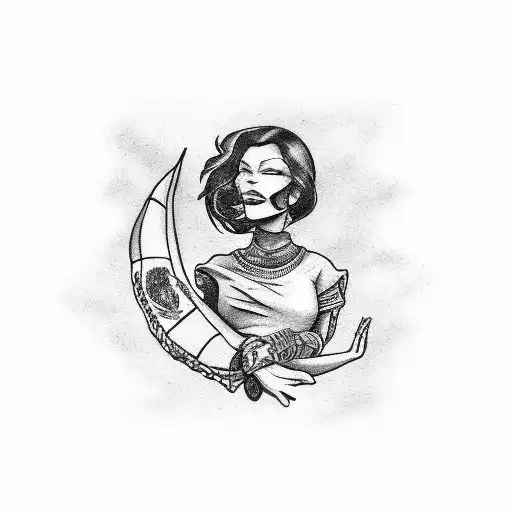 Charra Holding Mexican Flag