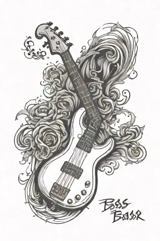 Bass Guitar Outline