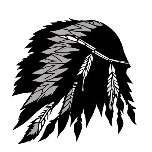 Simplistic Native American Inspired Pattern On Fingers