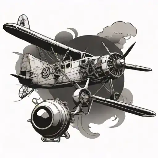 Prop Plane And Compass