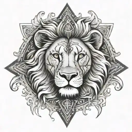 All Seeing Eye Lion Wearing