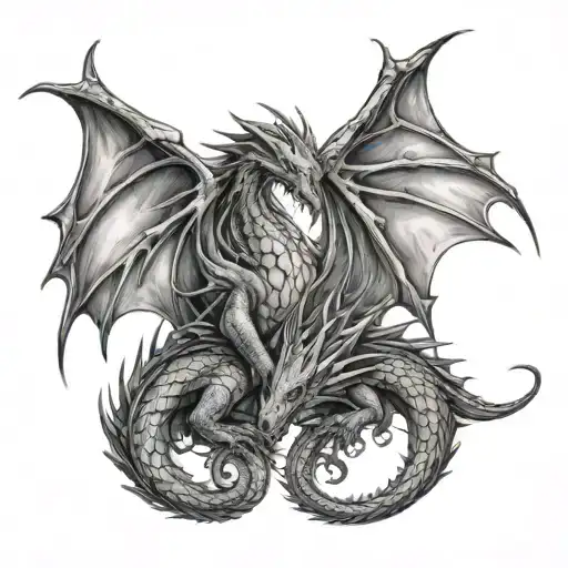 Mated Dragons In Love