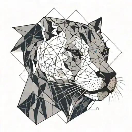 Create A Sea Lion Inspired Geometric Design Incorporating Cyberspace And Navy
