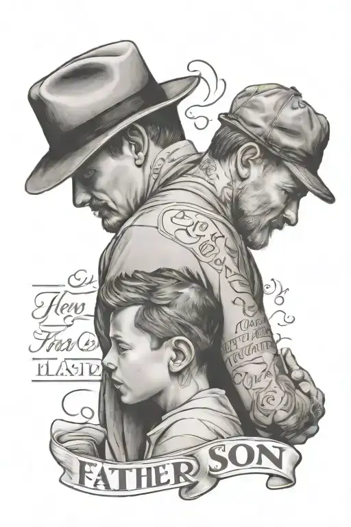 Father Son Words Written