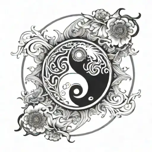 Sun With Yin Yang Symbol Incorporated