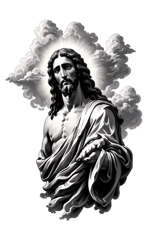 9 And Clouds Surrounding Jesus Stripped