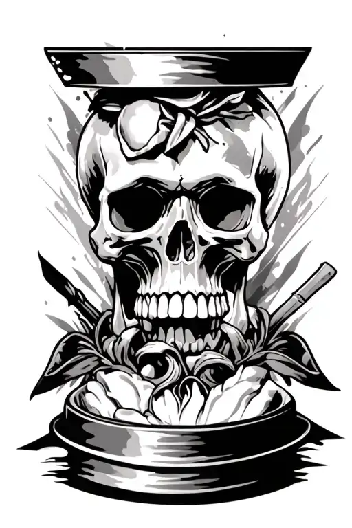 Move Skull To Background