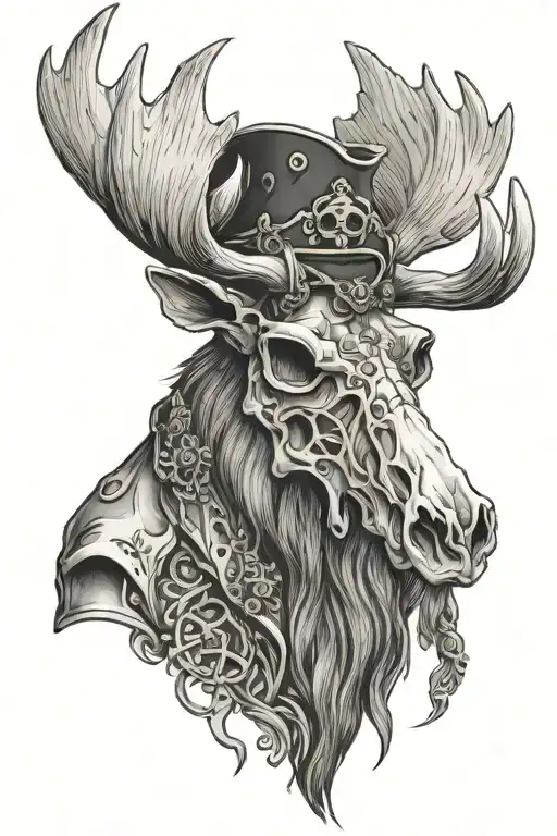 Moose Skull Pirate