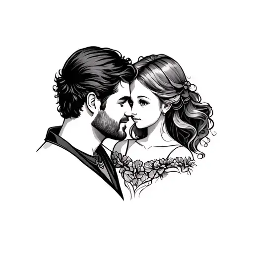 Dad And Daughter Tattoo Design