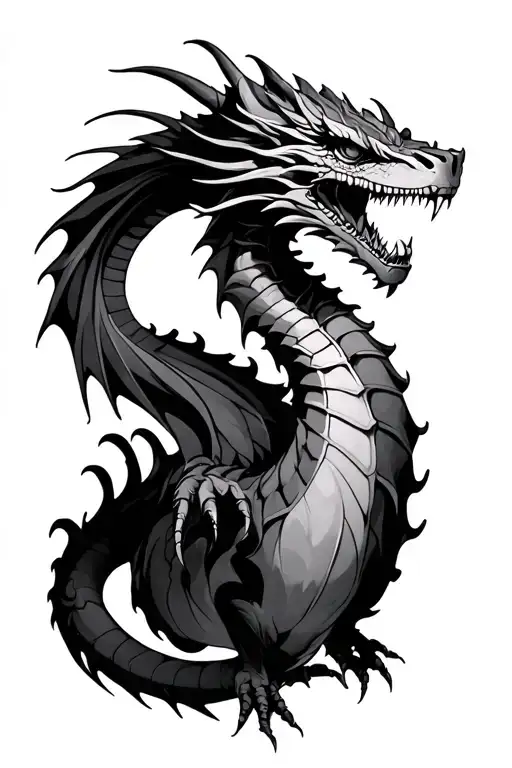 Squelette Dragon Emerging