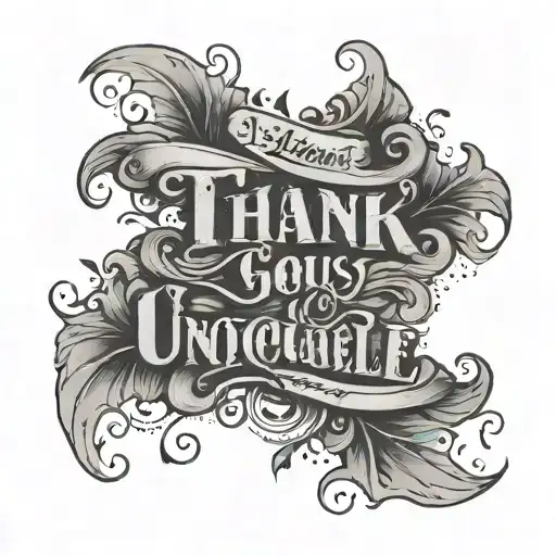 Word Tattoo That Says I Thank Whatever Gods May Be For My Unconquerable Soul