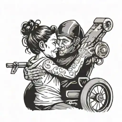 Mother And Disabled Son