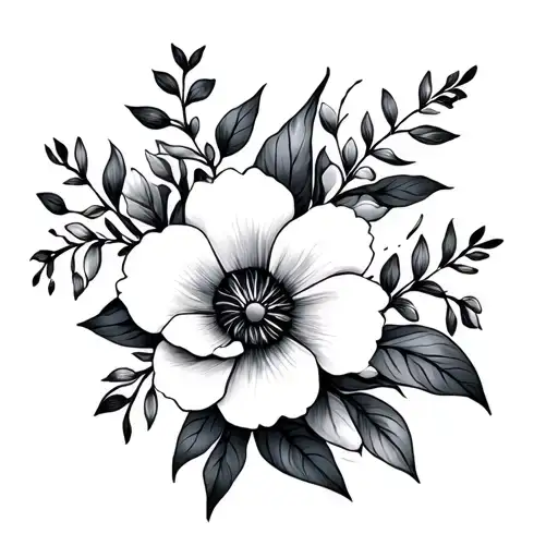 Floral Tattoo Inspired For Females Mother