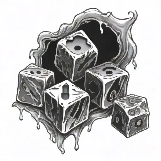 Melting Ice Dice And Flaming Dice Rolling