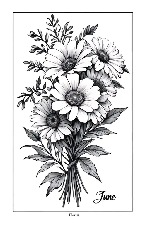 January And June Birth Flower Bouquet