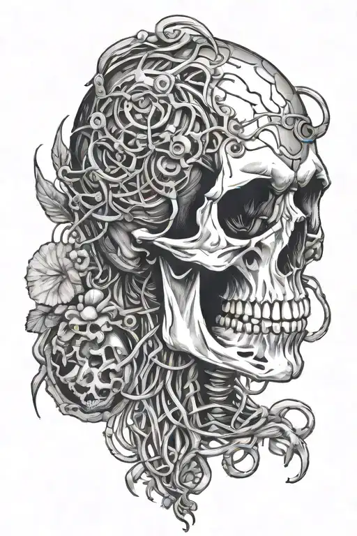 Skull And Bio Organical Ripping Wires