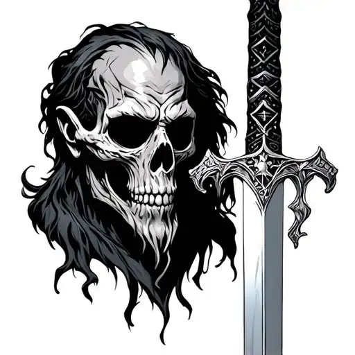 Lich With Finn's Sword Through Head