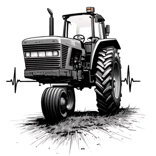 Heartbeat Line With A Tractor