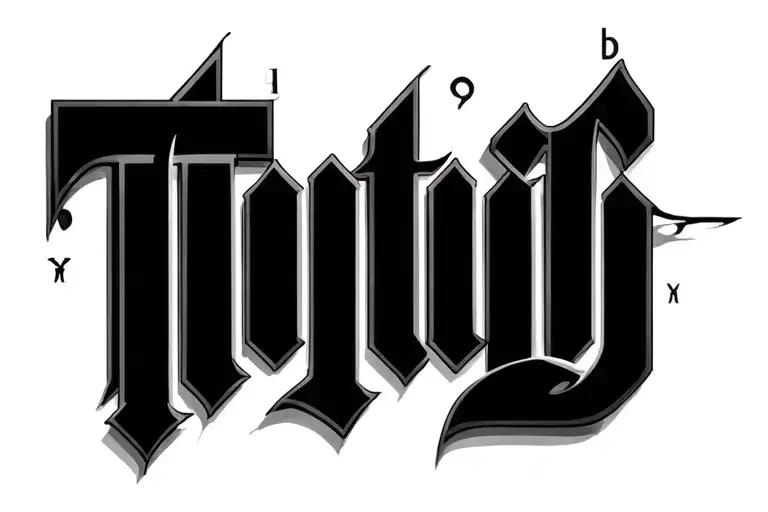 T-square And Lettering